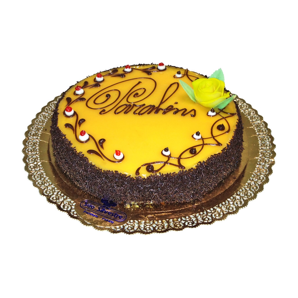 Bolo de Aniversário de Chocolate - emb. 800 gr - Da Nossa Pastelaria
